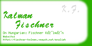 kalman fischner business card